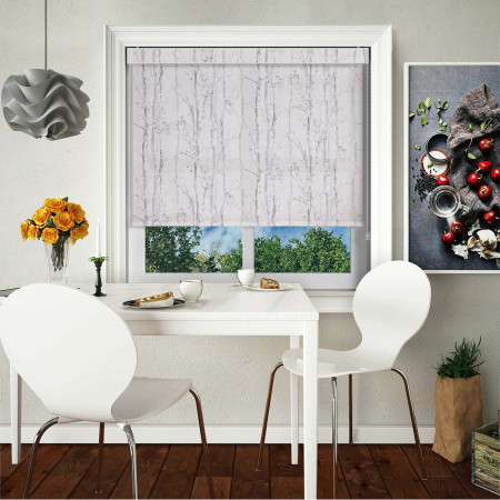 Aspen Silver No Drill Blinds