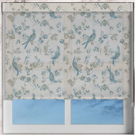 Aviary Fawn Pelmet Roller Blinds Frame