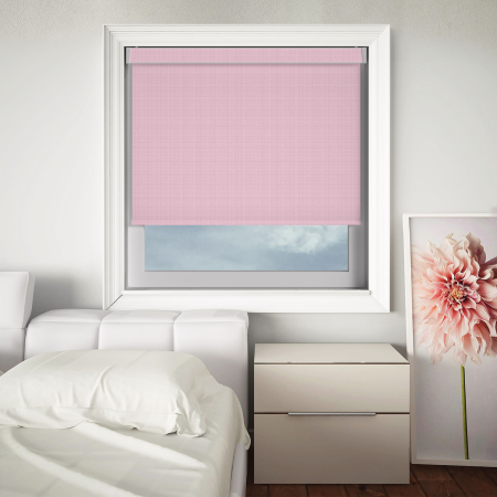 Bedtime Blossom Pink Electric No Drill Roller Blinds