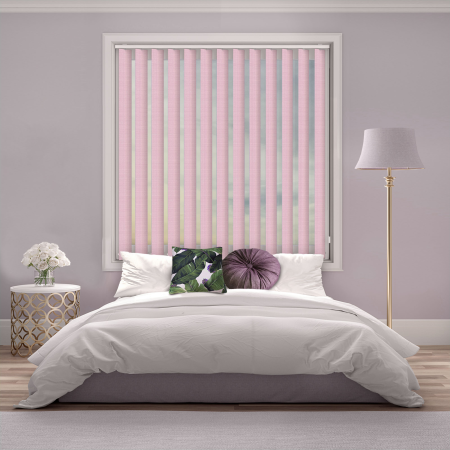 Bedtime Bright Red Replacement Vertical Blind Slats Open
