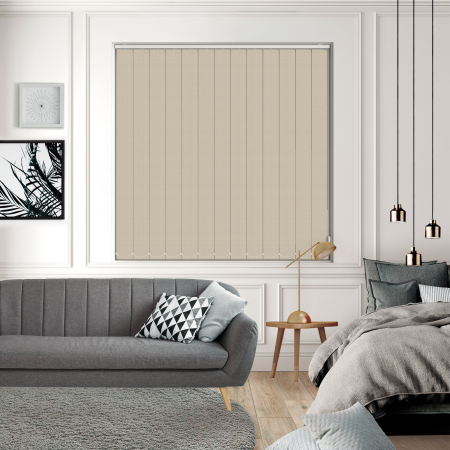 Bedtime Sandstone Beige Vertical Blinds