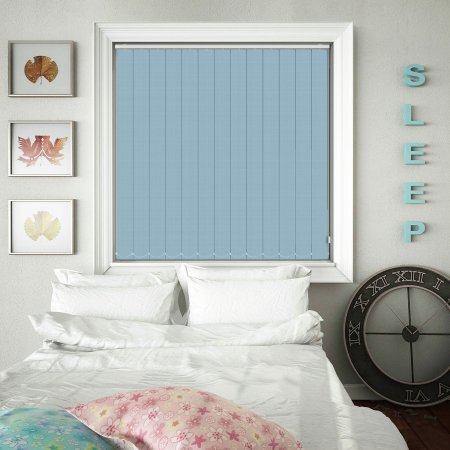 Bedtime Sky Blue Vertical Blinds