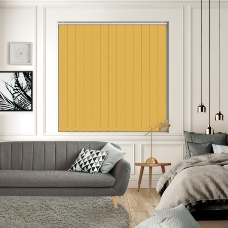 Bedtime Sunshine Yellow Replacement Vertical Blind Slats
