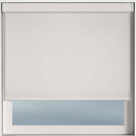 Blackout Thermic Optic White Electric Pelmet Roller Blinds Frame