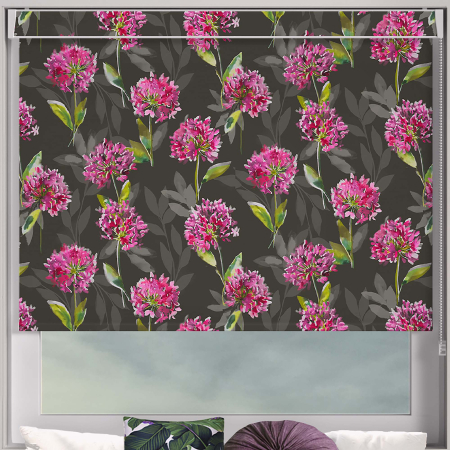 Blossom Black Pelmet Roller Blinds Frame