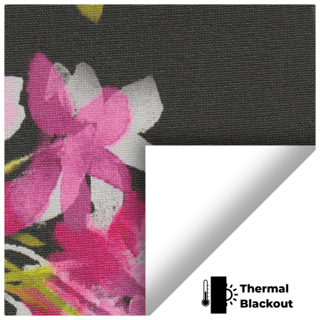 Blossom Black Electric Pelmet Roller Blinds Scan