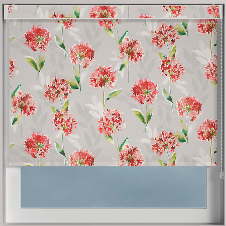 Blossom Orange Electric No Drill Roller Blinds Frame