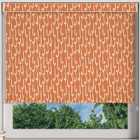 Cali Carrot Pelmet Roller Blinds Frame