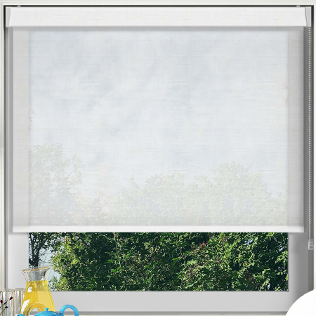 Ciro sheer Parchment Pelmet Roller Blinds Frame