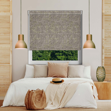 Cove Hessian Electric Pelmet Roller Blinds