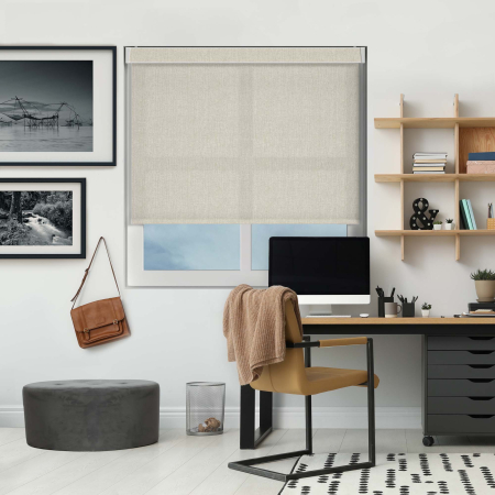 Demi Beige Electric Pelmet Roller Blinds