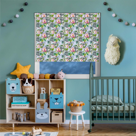 Euca Koala Tropical Electric Pelmet Roller Blinds