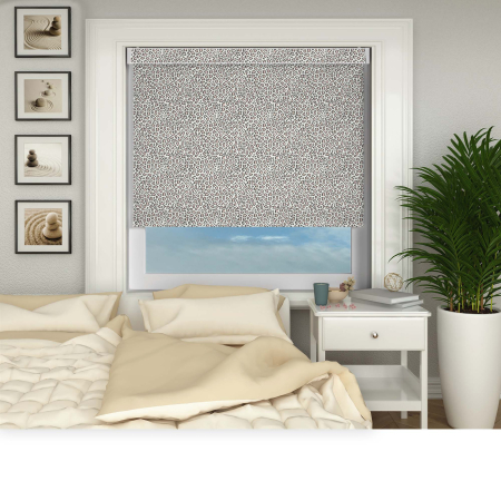 Feline Blush Electric Pelmet Roller Blinds