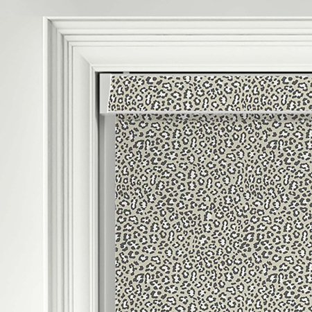 Feline Grey Electric Pelmet Roller Blinds Product Detail