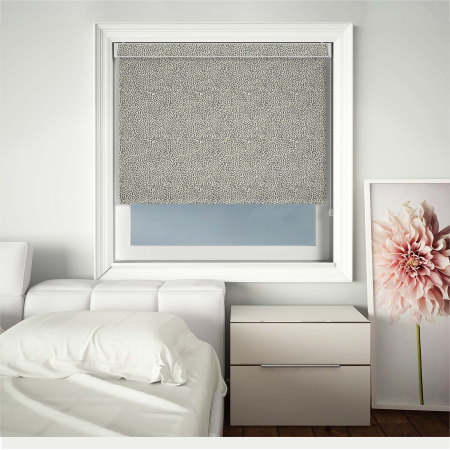 Feline Grey Pelmet Roller Blinds