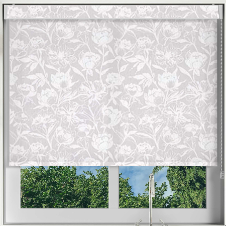 Floral Bark Lilac Pelmet Roller Blinds Frame