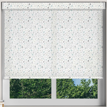 Floral Scatter Maya Electric Pelmet Roller Blinds Frame