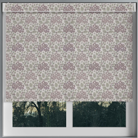 Flowerbed Grape Electric Pelmet Roller Blinds Frame