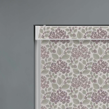 Flowerbed Grape Electric Pelmet Roller Blinds Product Detail