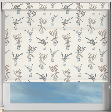 Foliage Finds Muted Pelmet Roller Blinds Frame