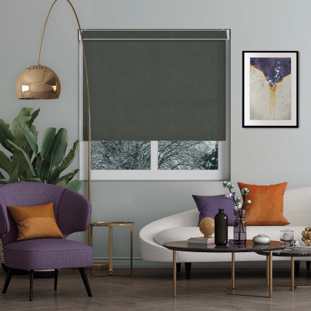 Glisten Onyx Electric Pelmet Roller Blinds