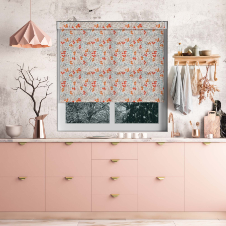 Harvest Mandarin Electric Pelmet Roller Blinds