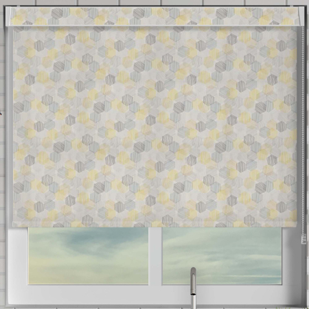 Hex Lemon Electric No Drill Roller Blinds Frame