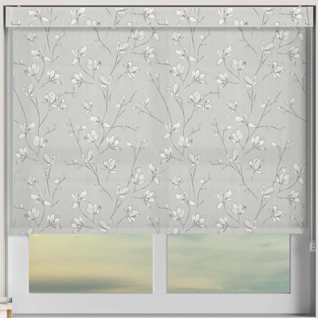 Iris Blush Pelmet Roller Blinds Frame