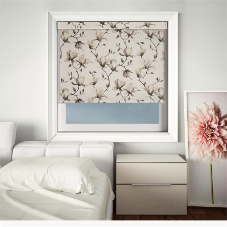 Laurel Grey Electric Pelmet Roller Blinds