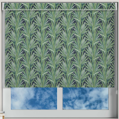 Leso Palm Vivid Pelmet Roller Blinds Frame