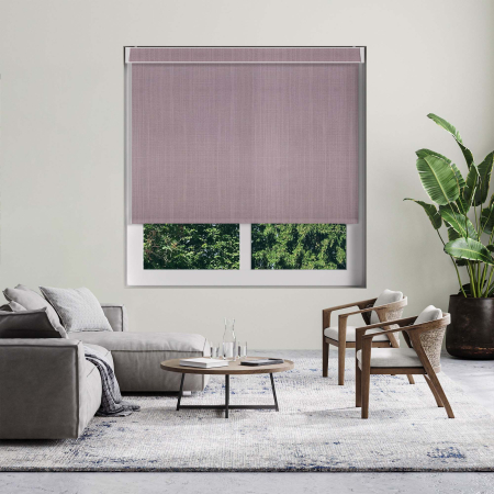 Linen Heather Electric Pelmet Roller Blinds