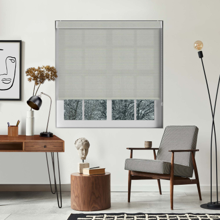 Lori Grey Pelmet Roller Blinds