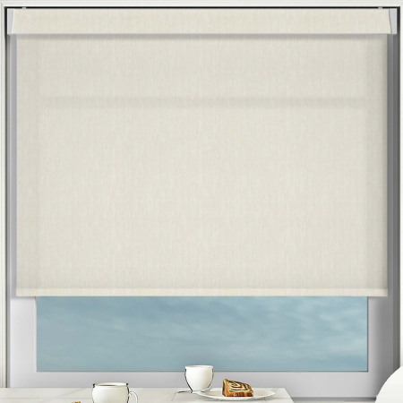 Lumi White Electric Pelmet Roller Blinds Frame