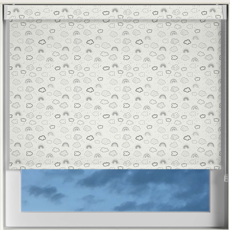 Magical Skies Grey Pelmet Roller Blinds Frame