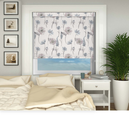 Matilda Blush Pelmet Roller Blinds