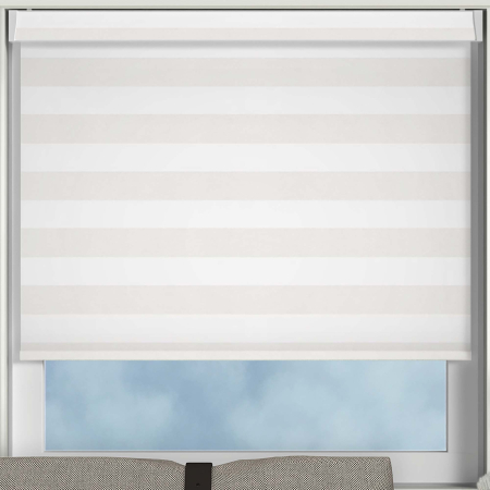 Metallic Stripe Crystal Electric Pelmet Roller Blinds Frame