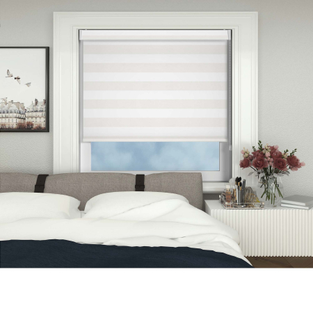 Metallic Stripe Crystal No Drill Blinds