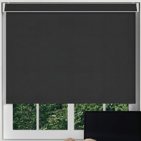 Mirage Solar Black Electric Pelmet Roller Blinds Frame