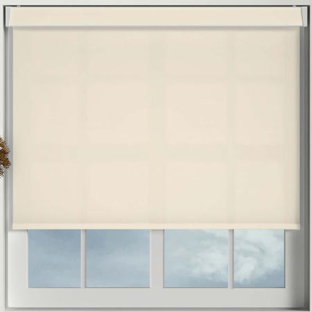 Mirage Solar Cream Electric Pelmet Roller Blinds Frame