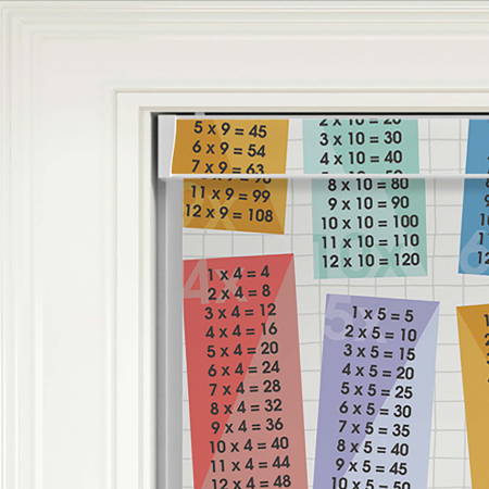 Multiplication Rainbow Pelmet Roller Blinds Product Detail