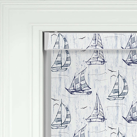 Nautical Waves Pelmet Roller Blinds Product Detail