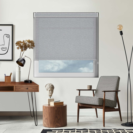 Nordic Solar Silver No Drill Blinds