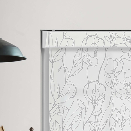 Odora Grey Electric Pelmet Roller Blinds Product Detail