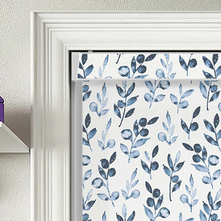 Olea Denim Electric Pelmet Roller Blinds Product Detail