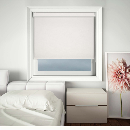 Oona Snow Electric No Drill Roller Blinds