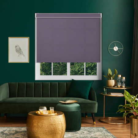 Origin Dusky Purple Electric No Drill Roller Blinds