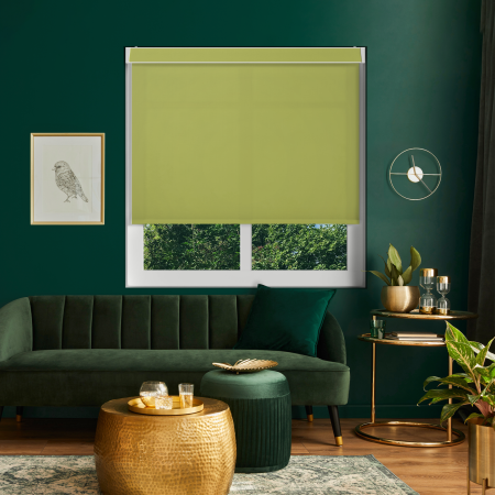 Origin Vine Green Electric No Drill Roller Blinds