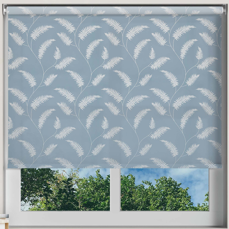 Pinn Steel Blue Electric Roller Blinds Frame