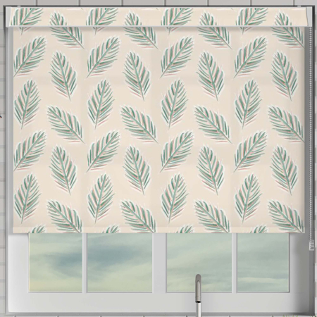 Pinnate Primrose Pelmet Roller Blinds Frame