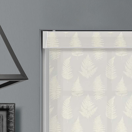 Pinnate Silver Shimmer Pelmet Roller Blinds Product Detail